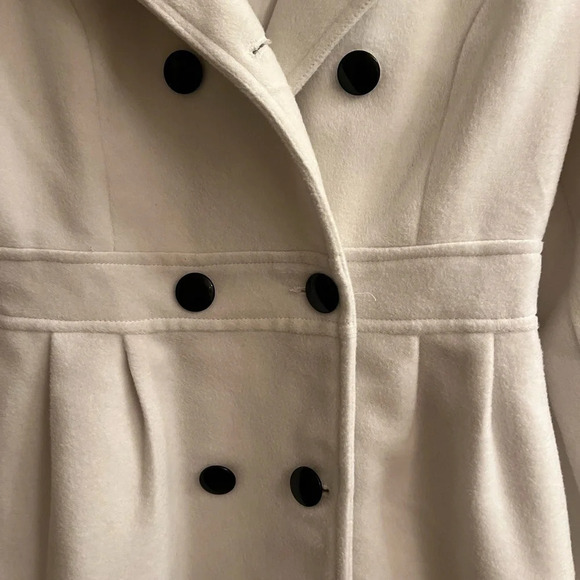 LEE YOUNG~VINTAGE~COAT~CREAM~S - Picture 6 of 7